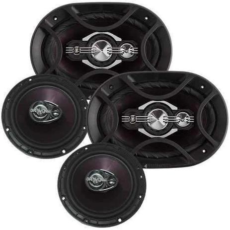 Alto Falante Bravox Kit Fácil P Premium - 02 B4X69P + 02 TR6P 4 ohms Menor preço em Alto Falante Bravox Kit Fácil P Premium - 02 B4X69P + 02 TR6P 4 ohms