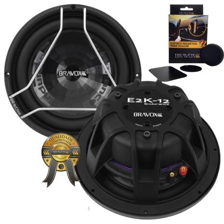 Alto-Falante E2K12-D2 Subwoofer 12” 800W RMS Bravox + PRESENTE Menor preço em Alto-Falante E2K12-D2 Subwoofer 12” 800W RMS Bravox + PRESENTE