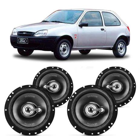 Alto Falante Ford Fiesta Hatch 2002 a 2006 Bravox Black 6 Polegadas 240W RMS 4 Portas Kit Menor preço em Alto Falante Ford Fiesta Hatch 2002 a 2006 Bravox Black 6 Polegadas 240W RMS 4 Portas Kit