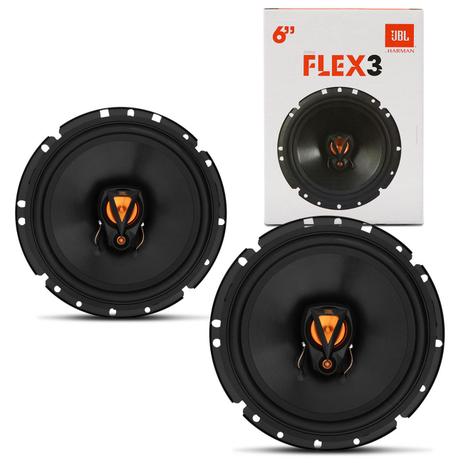 Alto Falante JBL Selenium Flex 3 6TRFX50 6” 100W RMS 4 Ohms Triaxial Bobina Simples Preto e Laranja Menor preço em Alto Falante JBL Selenium Flex 3 6TRFX50 6” 100W RMS 4 Ohms Triaxial Bobina Simples Preto e Laranja