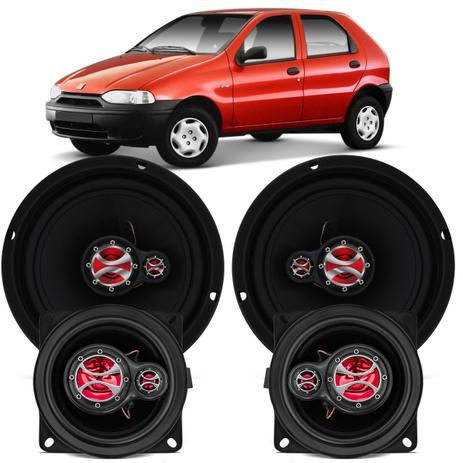 Alto Falante Palio 1996 A 2000 Foxer 4” E 6” 200W RMS 4 Ohms Triaxial Original 4 Peças Kit KF.031 Menor preço em Alto Falante Palio 1996 A 2000 Foxer 4” E 6” 200W RMS 4 Ohms Triaxial Original 4 Peças Kit KF.031