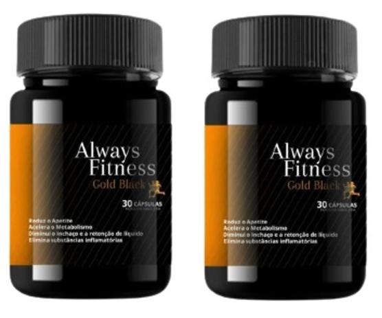 Always Fitness Gold Black Combo 2 Frascos Menor preço em Always Fitness Gold Black Combo 2 Frascos
