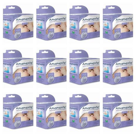Amamente Concha P/ Amamentação Pré Parto (Kit C/12) Menor preço em Amamente Concha P/ Amamentação Pré Parto (Kit C/12)
