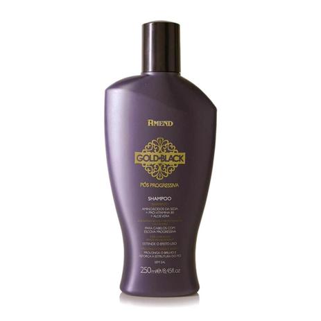 Amend gold black pós progressiva shampoo 250ml Menor preço em Amend gold black pós progressiva shampoo 250ml