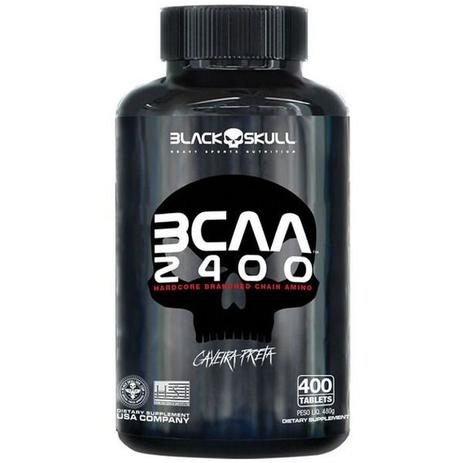 Aminoácido BCAA 2400 Caveira Preta 400 tabs - Black Skull Menor preço em Aminoácido BCAA 2400 Caveira Preta 400 tabs - Black Skull