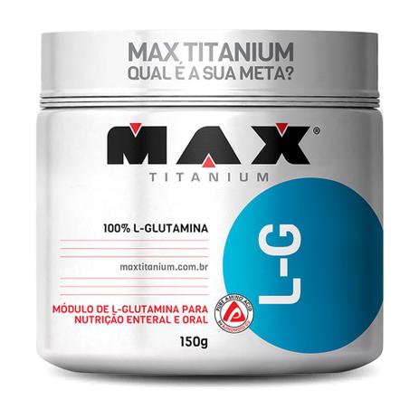 Aminoacido Glutamina L-G 150G - Max Titanium Menor preço em Aminoacido Glutamina L-G 150G - Max Titanium