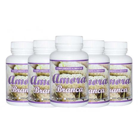 Amora Branca, Menopausa, 100 Cápsulas 500mg Kit 5 frascos - Erva Nativa Menor preço em Amora Branca, Menopausa, 100 Cápsulas 500mg Kit 5 frascos - Erva Nativa