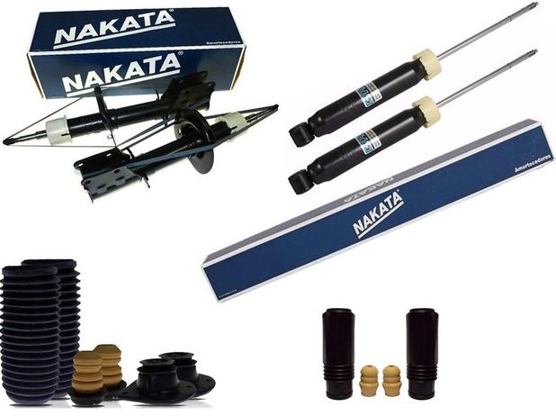 Amortecedor Palio 01/11 Siena 01/12(Kit 4 Amortecedor Coxim+Bat+Coifa) - Nakata Menor preço em Amortecedor Palio 01/11 Siena 01/12(Kit 4 Amortecedor Coxim+Bat+Coifa) - Nakata