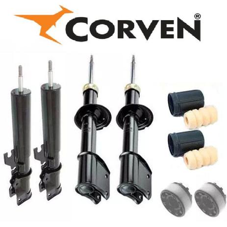 Amortecedor Uno 86/12 (Kit 4 Amortecedores+Coxim+Batente+Coifa) - Corven Menor preço em Amortecedor Uno 86/12 (Kit 4 Amortecedores+Coxim+Batente+Coifa) - Corven