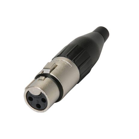 Amphenol - Conector XLR Femea 3P/Linha/Z AC3F Menor preço em Amphenol - Conector XLR Femea 3P/Linha/Z AC3F