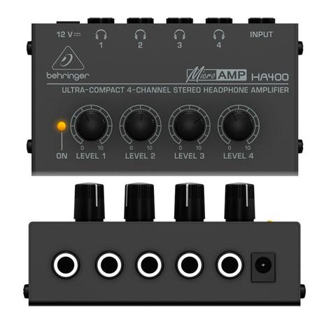 Amplificador de Fones Behringer Power Play HA400 Menor preço em Amplificador de Fones Behringer Power Play HA400