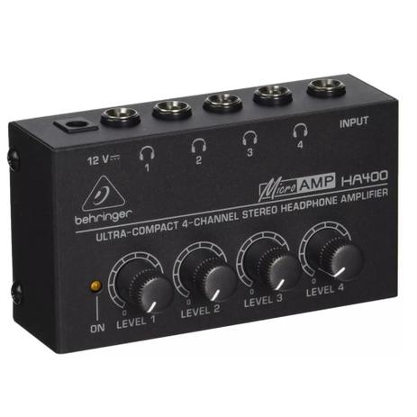 Amplificador de Fones Power Play Ha400 - Behringer Menor preço em Amplificador de Fones Power Play Ha400 - Behringer