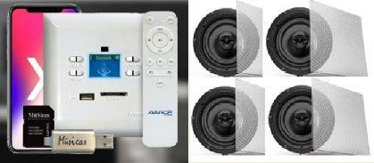 Amplificador de Parede AMCP c/ FM, BT e APP KPBT-XT + 2 Pares de Caixa Gesso S-3 Menor preço em Amplificador de Parede AMCP c/ FM, BT e APP KPBT-XT + 2 Pares de Caixa Gesso S-3