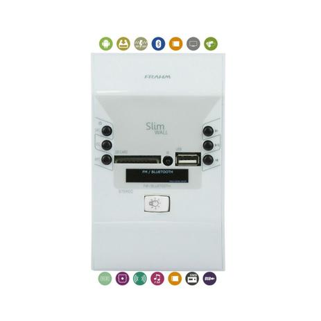 Amplificador de Parede Branco Slim Wall - Frahm Menor preço em Amplificador de Parede Branco Slim Wall - Frahm