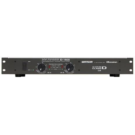 Amplificador de Potência 400W 4 Ohms - W Power D 1600 Ciclotron Menor preço em Amplificador de Potência 400W 4 Ohms - W Power D 1600 Ciclotron