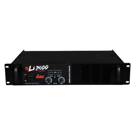 Amplificador de potência 600w LI 2400 - Leacs - Leacs ind e com de audio prof ltda epp Menor preço em Amplificador de potência 600w LI 2400 - Leacs - Leacs ind e com de audio prof ltda epp