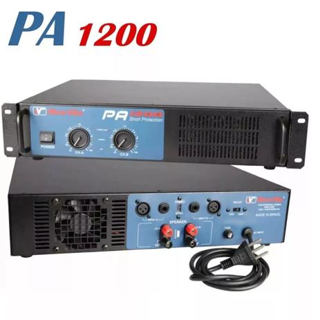 Amplificador De Potência New Vox Pa 1200 600w Rms Menor preço em Amplificador De Potência New Vox Pa 1200 600w Rms