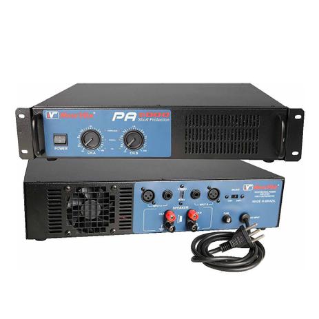 Amplificador de Potência SPPA6000 2 Canais 3000W 4/8 Ohms SomPlus Menor preço em Amplificador de Potência SPPA6000 2 Canais 3000W 4/8 Ohms SomPlus