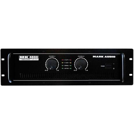 Amplificador Estéreo 2 Canais 800W MK 4800 - Mark Audio Menor preço em Amplificador Estéreo 2 Canais 800W MK 4800 - Mark Audio