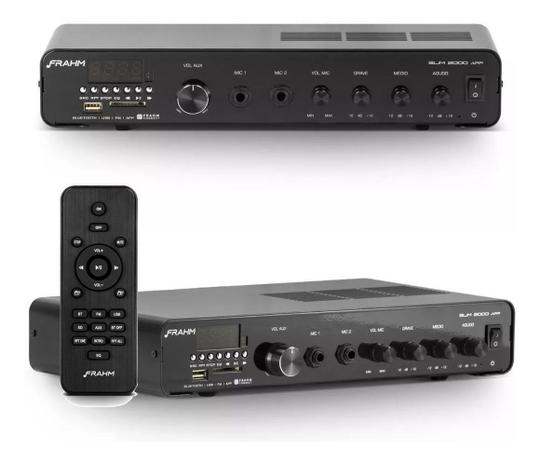 Amplificador Frahm Slim 2000spp G2 Bluetooth USB SD FM Bivolt Menor preço em Amplificador Frahm Slim 2000spp G2 Bluetooth USB SD FM Bivolt