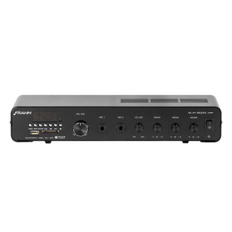 Amplificador FRAHM SLIM G2 2000 APP 120W RMS ATE 24 CX Menor preço em Amplificador FRAHM SLIM G2 2000 APP 120W RMS ATE 24 CX