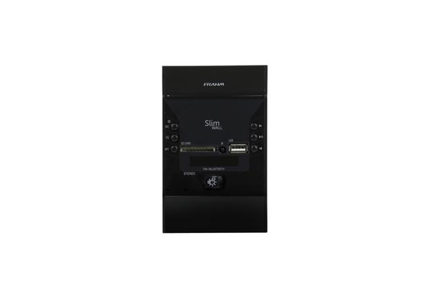 Amplificador Frahm Slim Wall Player Usb Parede Som Ambiente bivolt Preto Menor preço em Amplificador Frahm Slim Wall Player Usb Parede Som Ambiente bivolt Preto