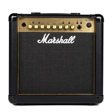 Amplificador Marshall MG15GFX Gold Combo para Guitarra 15W Menor preço em Amplificador Marshall MG15GFX Gold Combo para Guitarra 15W