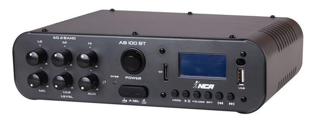 Amplificador NCA Para Som Ambiente USB/SD e Bluetooth AB 100 BT Menor preço em Amplificador NCA Para Som Ambiente USB/SD e Bluetooth AB 100 BT