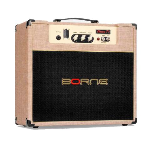 Amplificador P/ Guitarra Borne Valvulado Clássico T7 Palha - AP0230 - Borne tecnologia Menor preço em Amplificador P/ Guitarra Borne Valvulado Clássico T7 Palha - AP0230 - Borne tecnologia