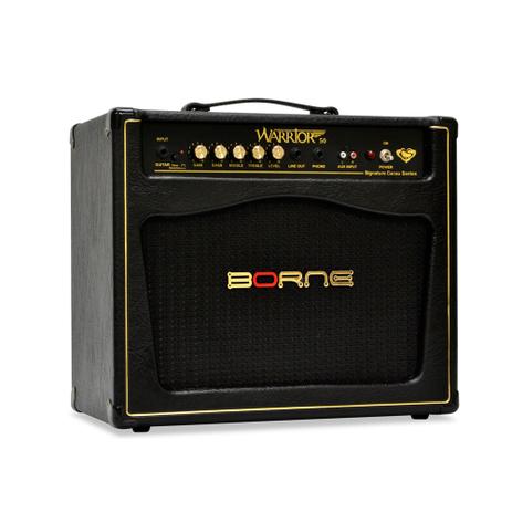 Amplificador P/ Guitarra Borne Warrior 50 Cacau Santos 50 Watts RMS - Borne tecnologia Menor preço em Amplificador P/ Guitarra Borne Warrior 50 Cacau Santos 50 Watts RMS - Borne tecnologia