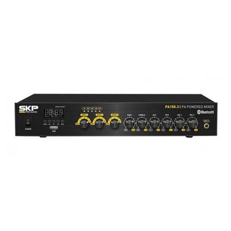 Amplificador PA-150.3 Bluetooth 150W 4 Canais 3 Zonas - SKP Menor preço em Amplificador PA-150.3 Bluetooth 150W 4 Canais 3 Zonas - SKP
