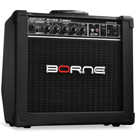 Amplificador para contra baixo combo borne impact bass cb60 preto Menor preço em Amplificador para contra baixo combo borne impact bass cb60 preto