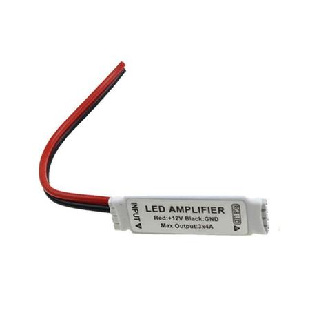 Amplificador para Fita LED RGB 12V 4 Entradas Bella LED Menor preço em Amplificador para Fita LED RGB 12V 4 Entradas Bella LED