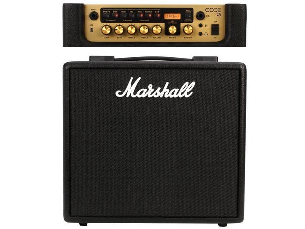 Amplificador para Guitarra Marshall CODE25 Combo Menor preço em Amplificador para Guitarra Marshall CODE25 Combo