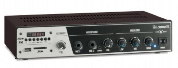 Amplificador para som ambiente SLIM3000 + Caixa acústica Frahm PS200(PAR) Menor preço em Amplificador para som ambiente SLIM3000 + Caixa acústica Frahm PS200(PAR)