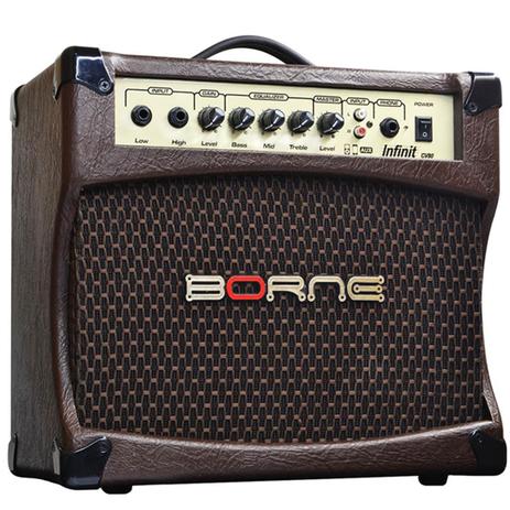 Amplificador para violao combo borne infinit cv80 marrom Menor preço em Amplificador para violao combo borne infinit cv80 marrom