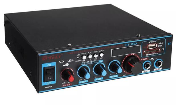 Amplificador Receiver Bluetooth Fm Sd 2 Canais 60 Watts 110v - Jiaxi Menor preço em Amplificador Receiver Bluetooth Fm Sd 2 Canais 60 Watts 110v - Jiaxi