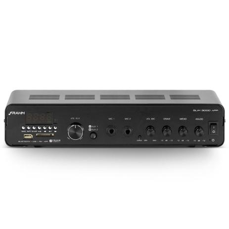 Amplificador Receiver Frahm Slim 3000 App G2 200w Rms Menor preço em Amplificador Receiver Frahm Slim 3000 App G2 200w Rms