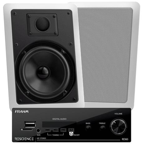 Amplificador Som Ambiente 160W + Arandela Retangular Fal 6 Pol (2 Unidades) - Kit Residence AR Frahm Menor preço em Amplificador Som Ambiente 160W + Arandela Retangular Fal 6 Pol (2 Unidades) - Kit Residence AR Frahm