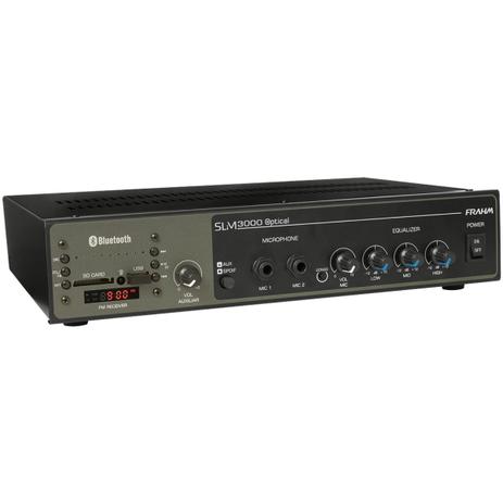 Amplificador Som Ambiente 200W até 40 Caixas c/ USB / Bluetooth - SLIM 3000 Optical Frahm Menor preço em Amplificador Som Ambiente 200W até 40 Caixas c/ USB / Bluetooth - SLIM 3000 Optical Frahm