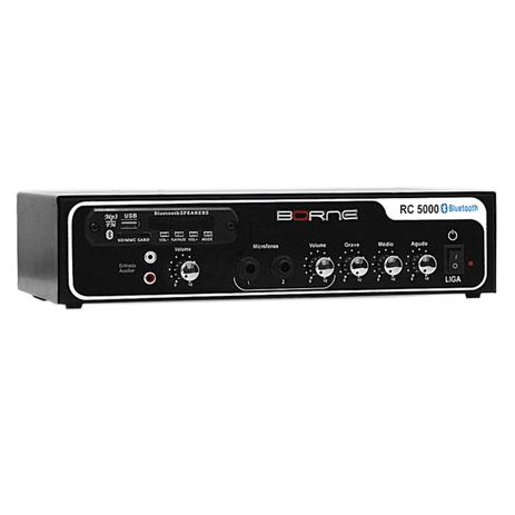 Amplificador Som Ambiente 40W c/ USB / Bluetooth - RC 5000 BT Borne Menor preço em Amplificador Som Ambiente 40W c/ USB / Bluetooth - RC 5000 BT Borne