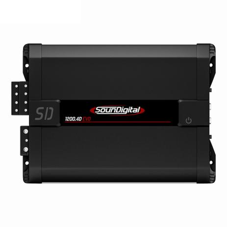 AMPLIFICADORES Modulo Amplificador Soundigital Sd1200.4 Evo II 2 Ohms Bridge a 4 Ohms Linha Black Menor preço em AMPLIFICADORES Modulo Amplificador Soundigital Sd1200.4 Evo II 2 Ohms Bridge a 4 Ohms Linha Black