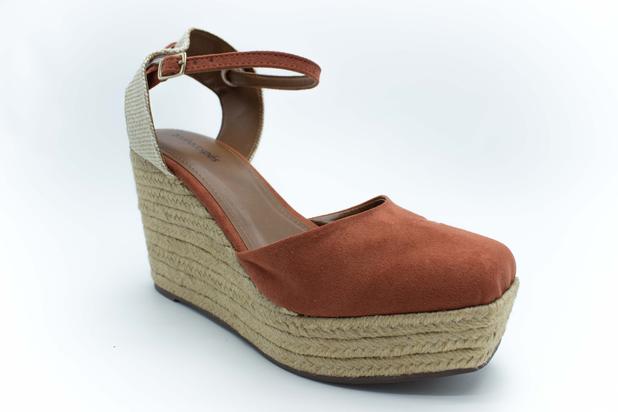 Anabela Suede amarração Sonho dos Pés - Borgonha - Sandália Feminina -  Magazine Luiza