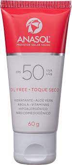 ANASOL Protetor Solar Facial FPS50 UVA*UVB oil free*toque seco 60Gr é boa?