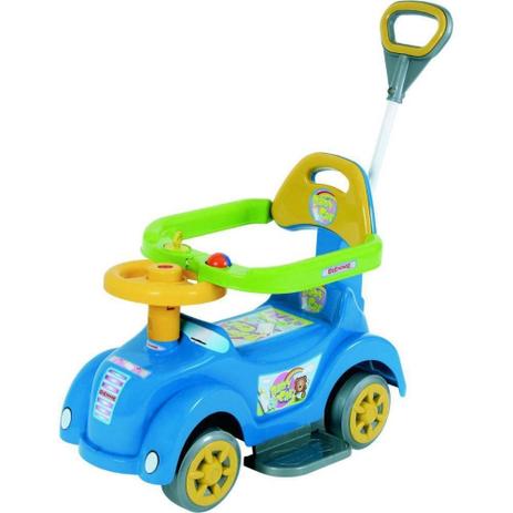 Andador Baby Car Azul com Empurrador Biemme Menor preço em Andador Baby Car Azul com Empurrador Biemme
