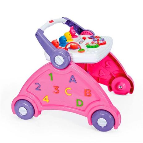 Andador Didático Infantil Rosa com sons de animais Poliplac é boa?