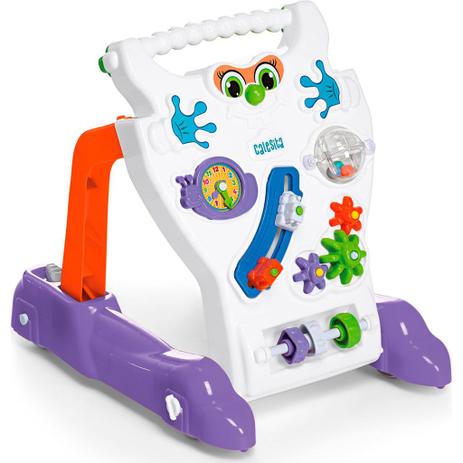 Andador Feliz Brinquedo Educativo Bebê Calesita Ref 902 Branco Menor preço em Andador Feliz Brinquedo Educativo Bebê Calesita Ref 902 Branco