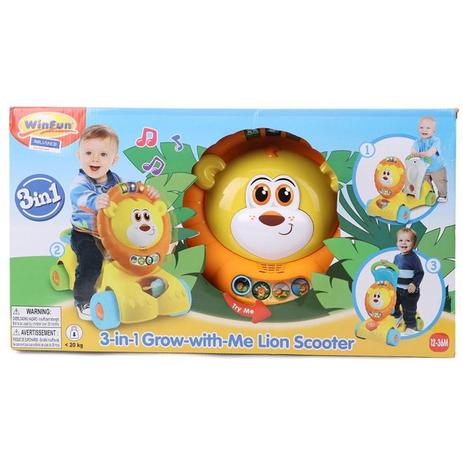Andador infantil motoca patinete do bebe com luz e som leaozinho 3 em 1 didatico cresce comigo winfu - Yes toys Menor preço em Andador infantil motoca patinete do bebe com luz e som leaozinho 3 em 1 didatico cresce comigo winfu - Yes toys