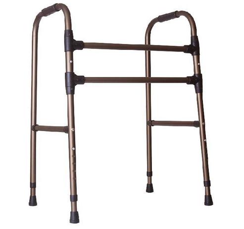Andador para Adulto / Idoso 2 Barras Fixo em Alumínio Bronze - Dobrável da Sequencial Menor preço em Andador para Adulto / Idoso 2 Barras Fixo em Alumínio Bronze - Dobrável da Sequencial