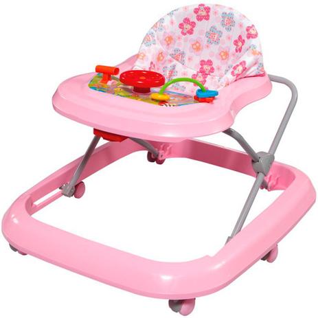 Andador Toy Musical Primeiros Passos Rosa - Tutti Baby Menor preço em Andador Toy Musical Primeiros Passos Rosa - Tutti Baby